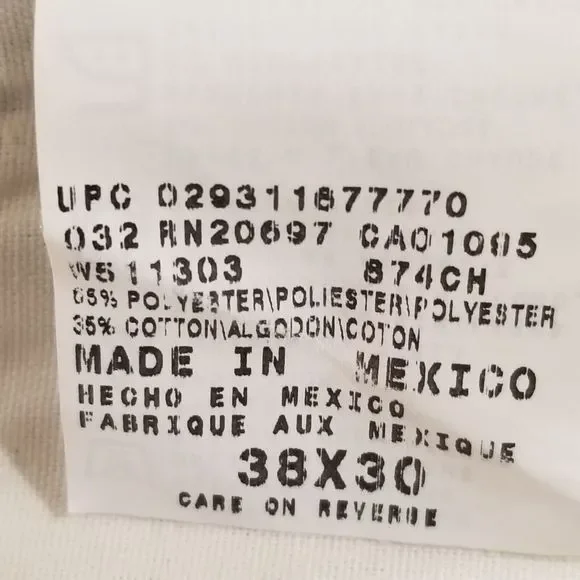 NEW Dickies 874 Pants Original Fit Work Pant 38x30 Mens Gray Straight Leg - Picture 9 of 10